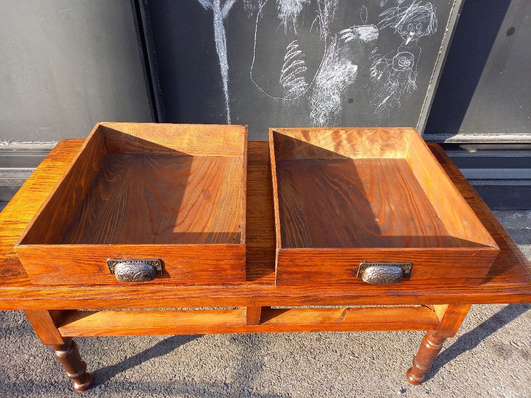 hitomi_rome　様　先約品　一枚板　無垢材　天板　引出し付　ローテーブル