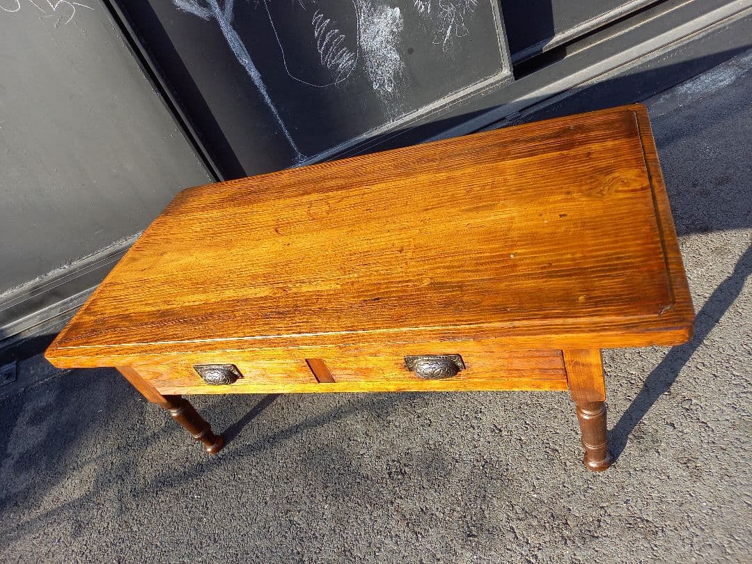 hitomi_rome　様　先約品　一枚板　無垢材　天板　引出し付　ローテーブル