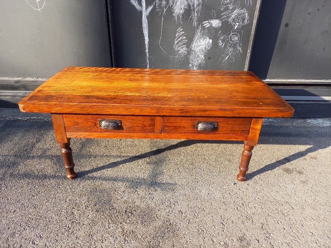 hitomi_rome　様　先約品　一枚板　無垢材　天板　引出し付　ローテーブル