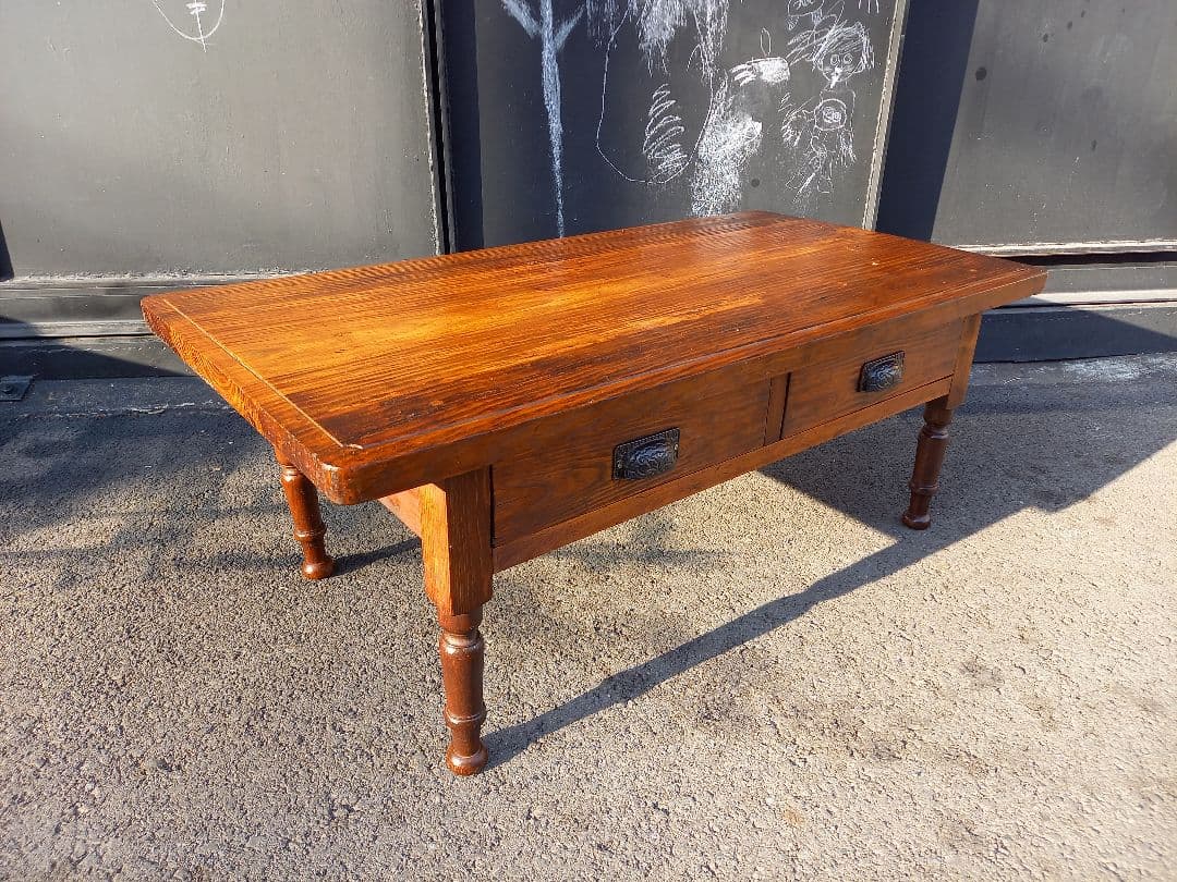 hitomi_rome　様　先約品　一枚板　無垢材　天板　引出し付　ローテーブル