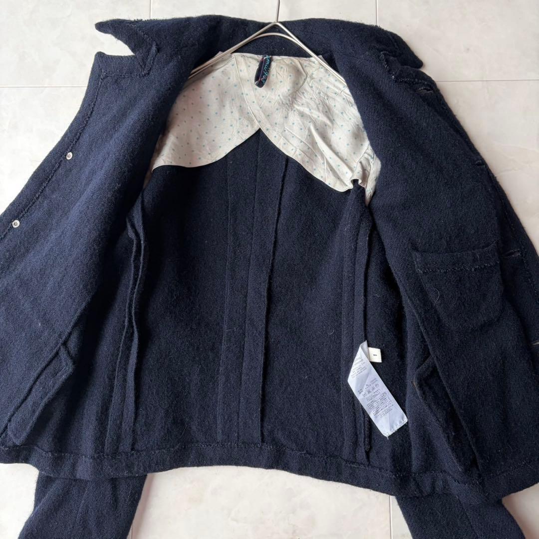 45Rフォーティファイブアール umi908 縮絨ウール ショートコート