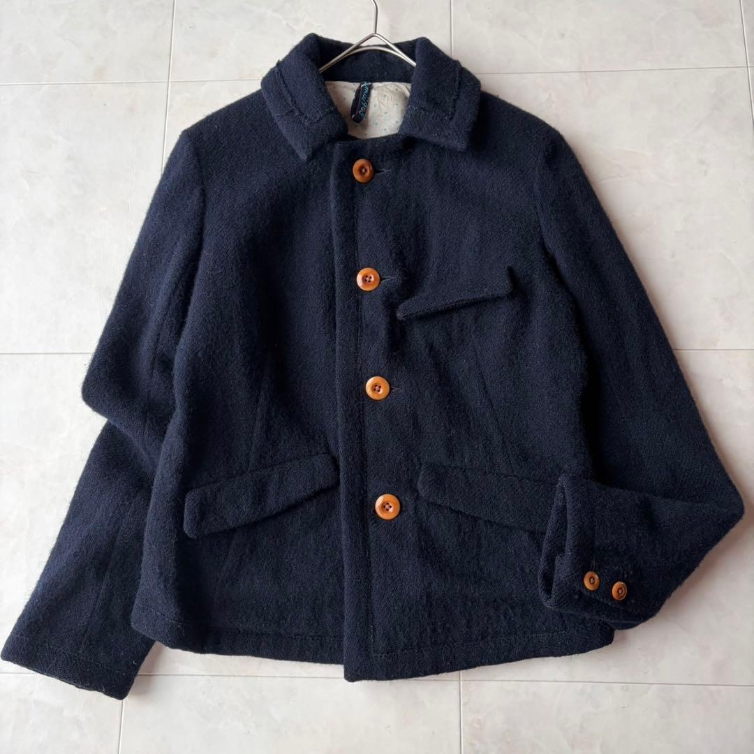 45Rフォーティファイブアール umi908 縮絨ウール ショートコート