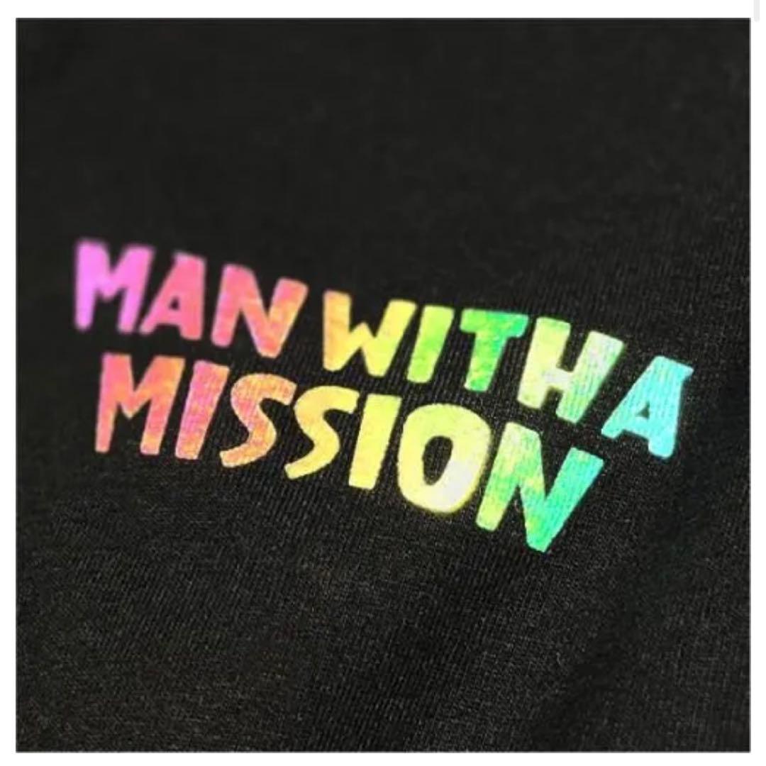 マンウィズ Too many ゴッツ ロンT（ブラック×ホログラム）　XL