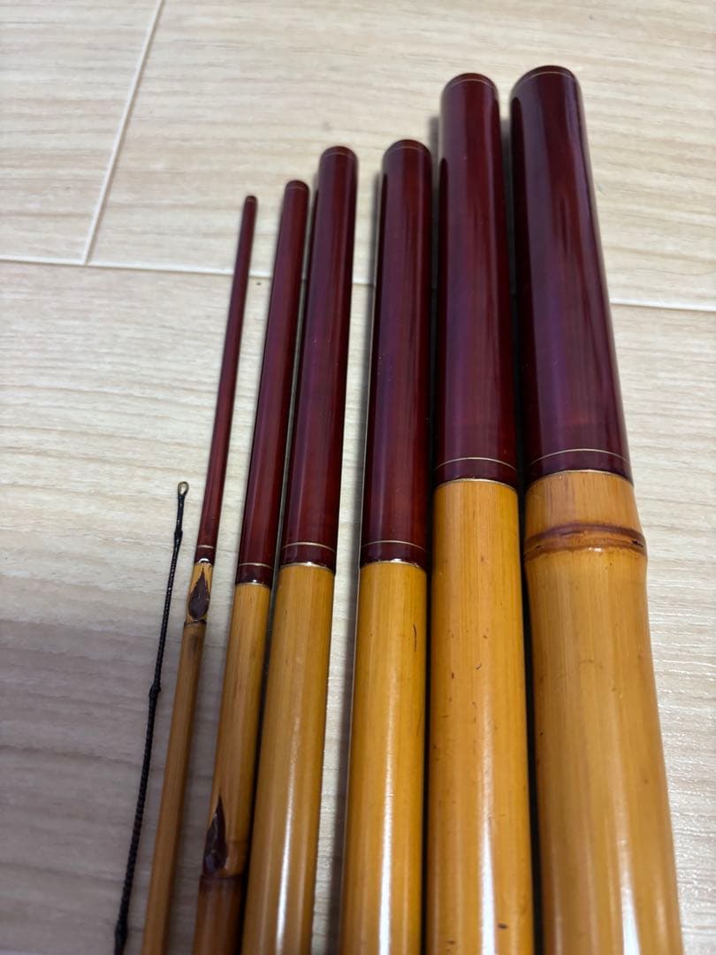 和竿　竹竿　幸竹作　特選渓流竿