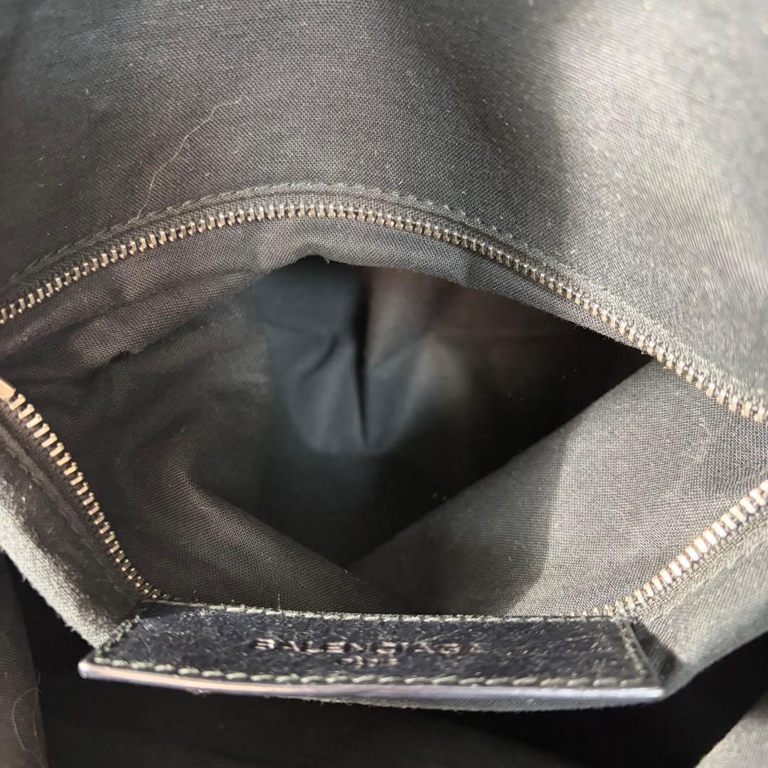 【✨美品✨】バレンシアガ オールレザー ロゴ バックパック ブラック