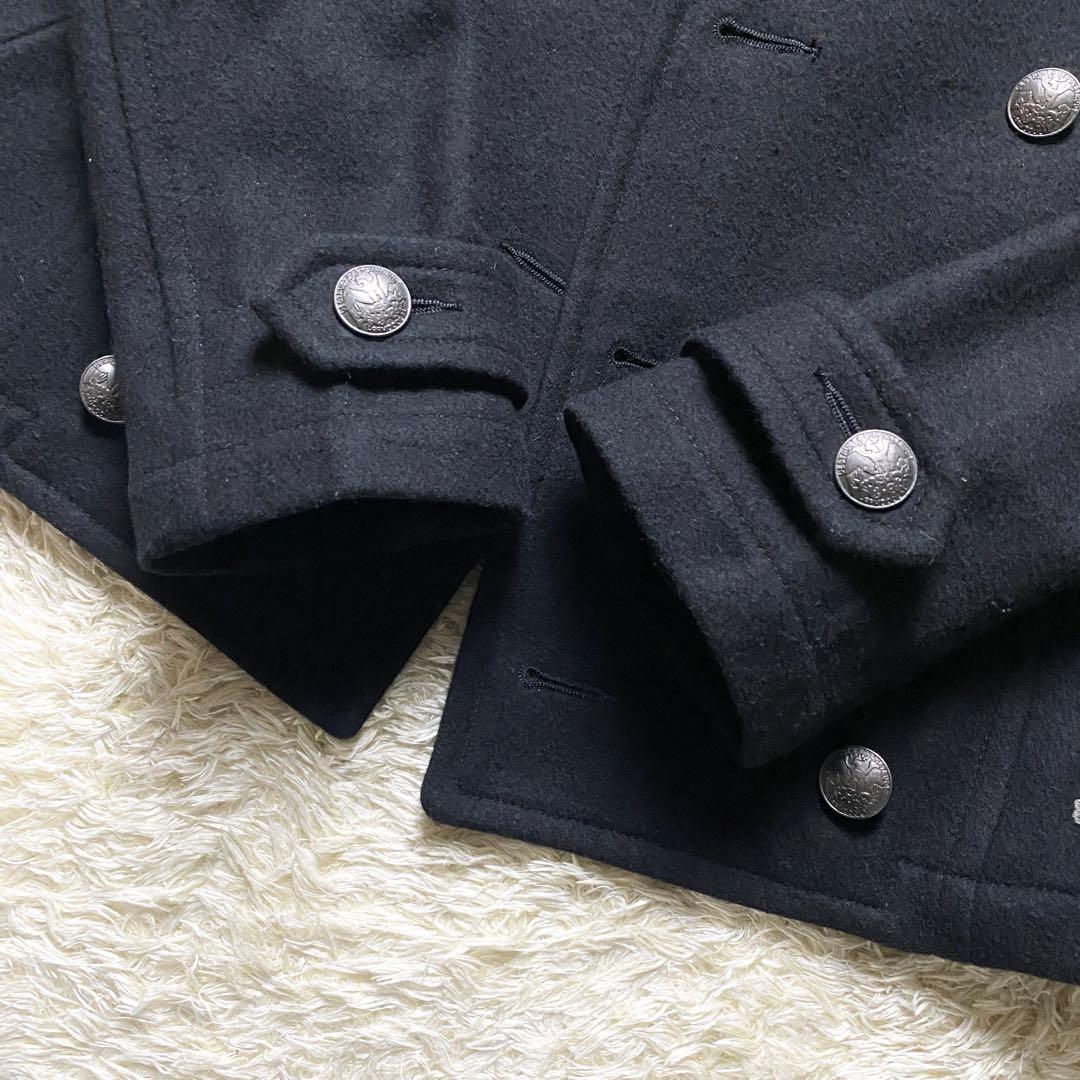 【美品】PPFM ナポレオンジャケット ブラック Pコート ダブル y2k
