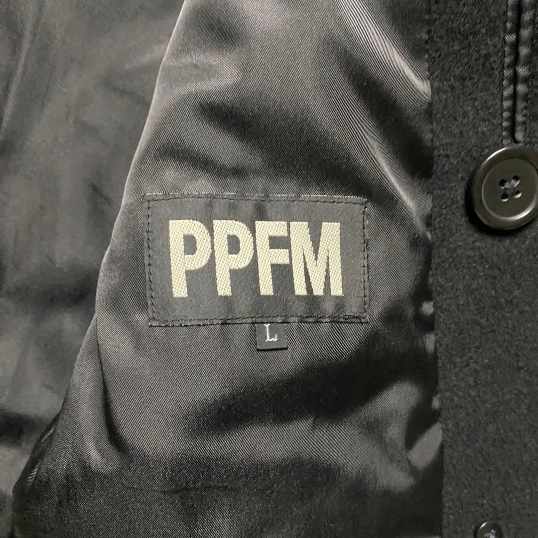 【美品】PPFM ナポレオンジャケット ブラック Pコート ダブル y2k