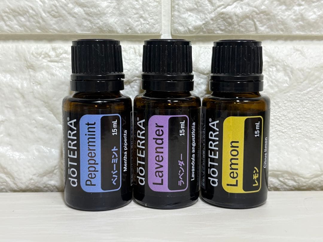 doTERRA ドテラ正規品ペパーミント　ラベンダーレモン 15mL 3本セット