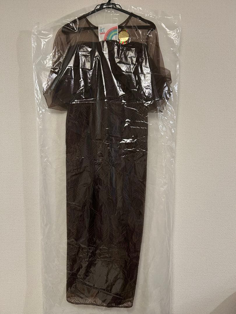 Tornade pencil dress et.UNiVER ブラウン　ドレス