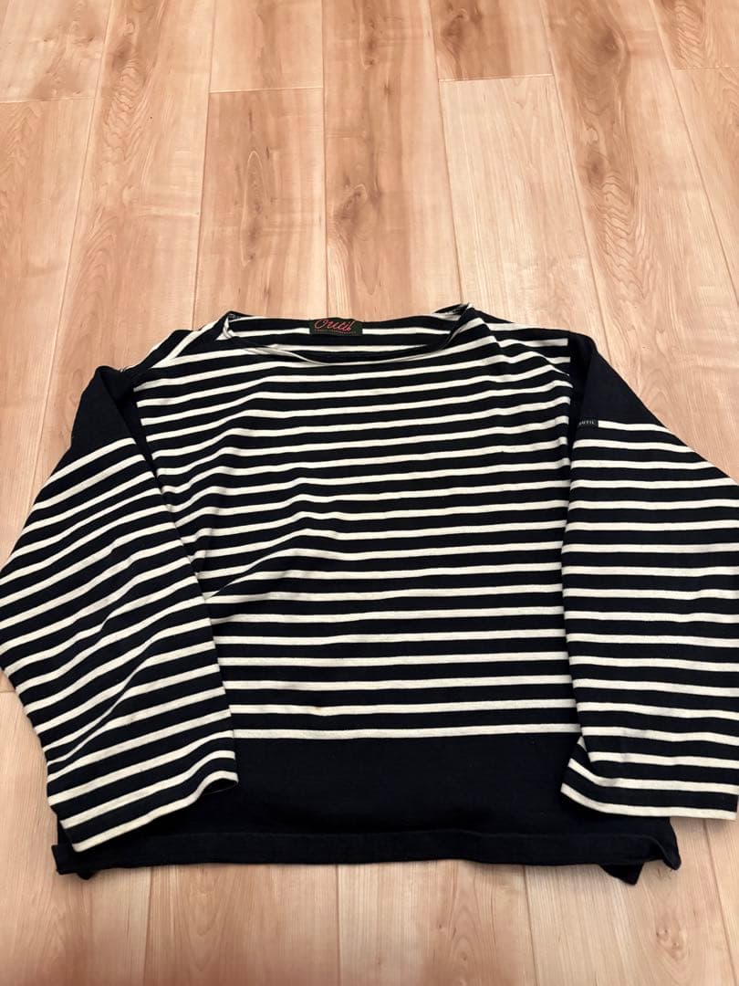 outil ストライプ柄 七分袖カットソー サイズ2