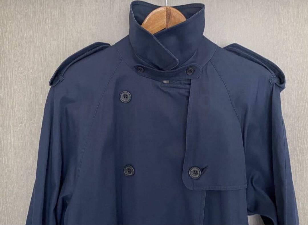 英国製 アクアスキュータム トレンチコート ベルト付 裏地チェック レディース