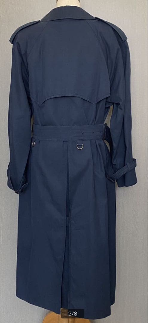 英国製 アクアスキュータム トレンチコート ベルト付 裏地チェック レディース