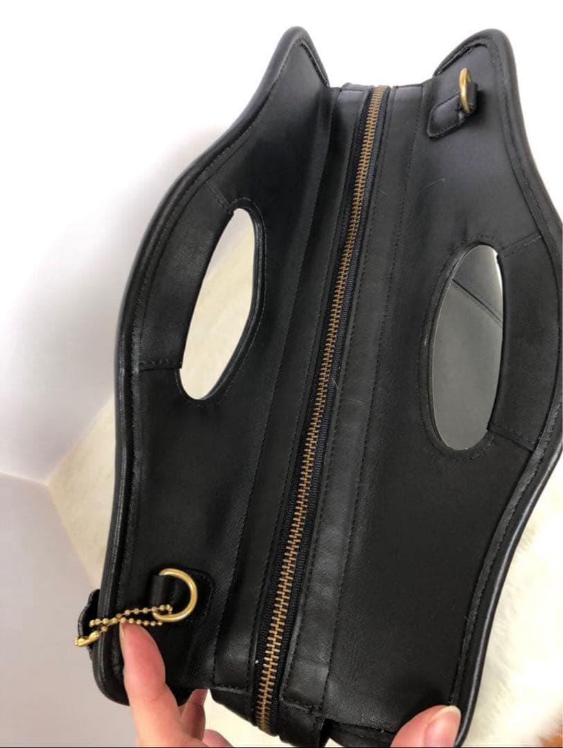 COACH オールドコーチ　9995　ハンドバッグ　レザー　ブラック