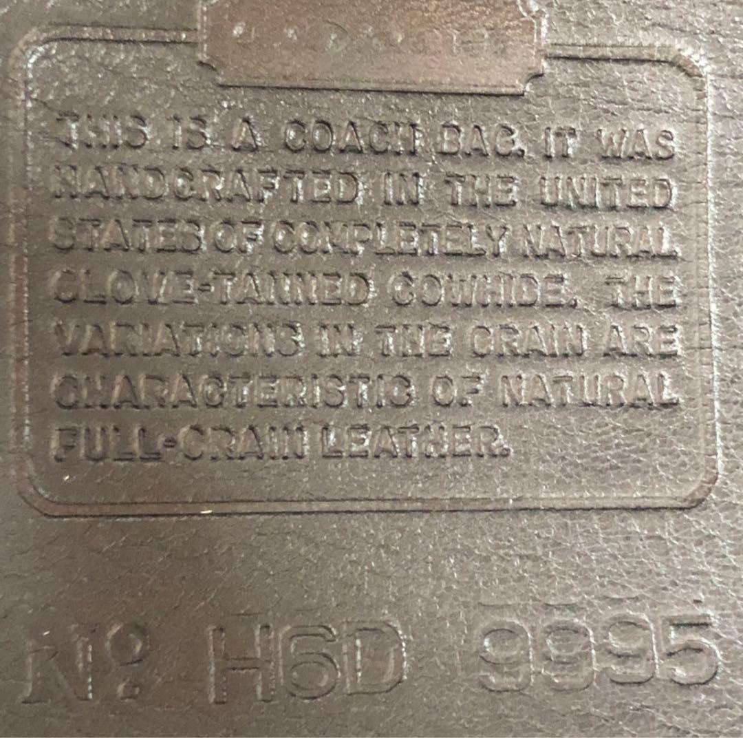 COACH オールドコーチ　9995　ハンドバッグ　レザー　ブラック