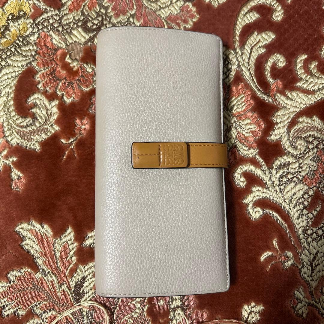 希少✨付属品完備✨ロエベ長財布 ラージバーティカルウォレット バイカラー