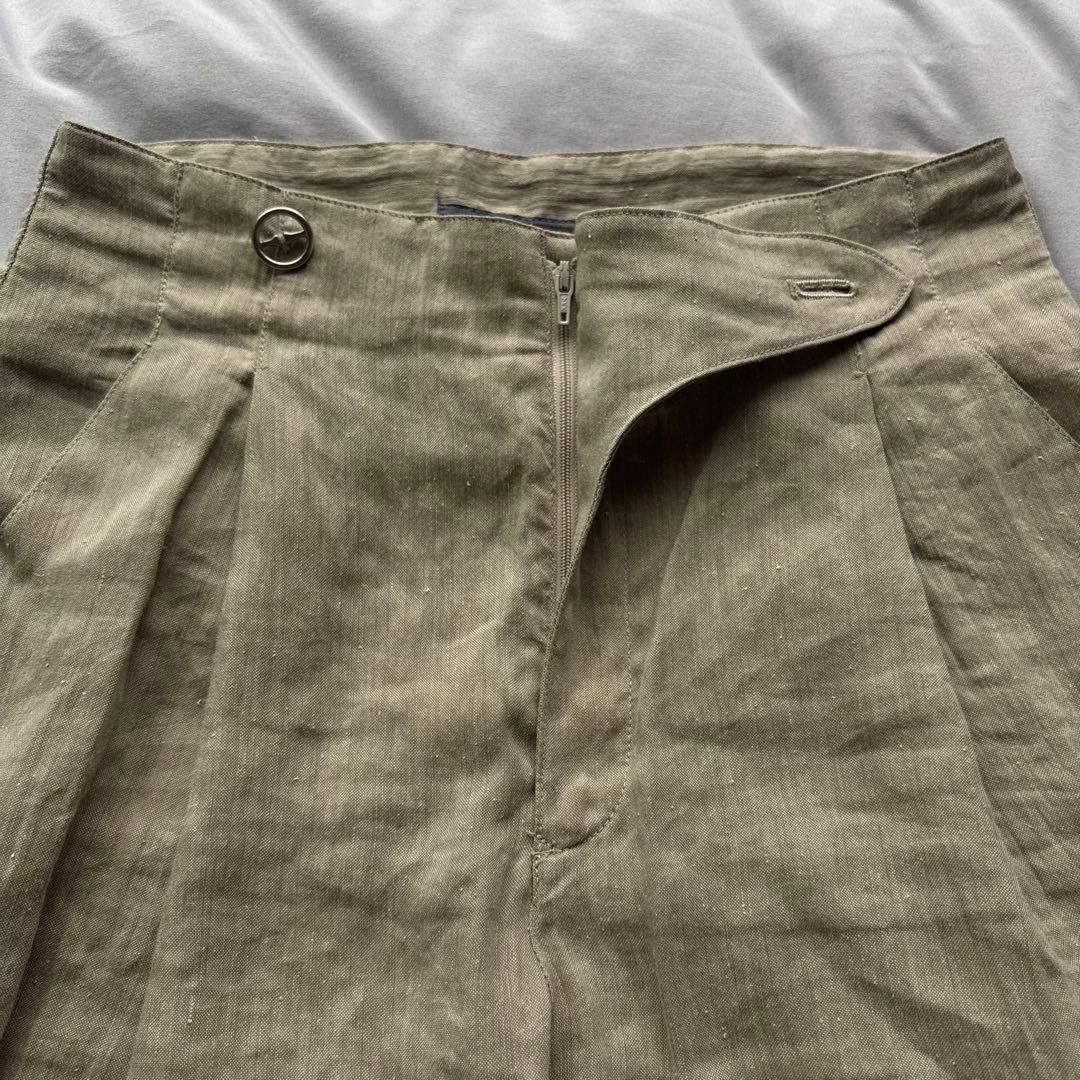 ISSEY MIYAKE 80s 筆タグ リネン バルーン 7分丈 M 日本製