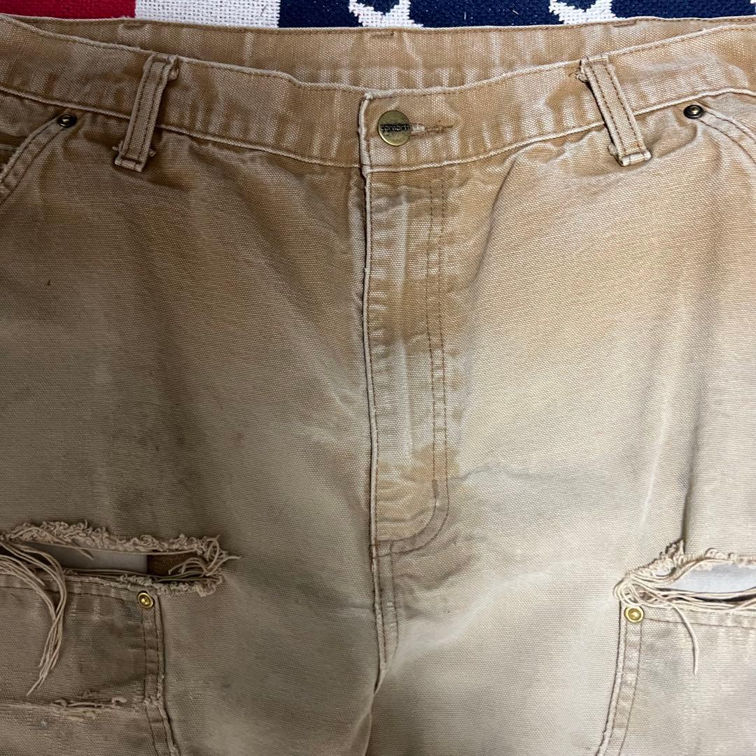 90s carhartt カーハート ダブルニーペインターパンツ ボロ ダメージ