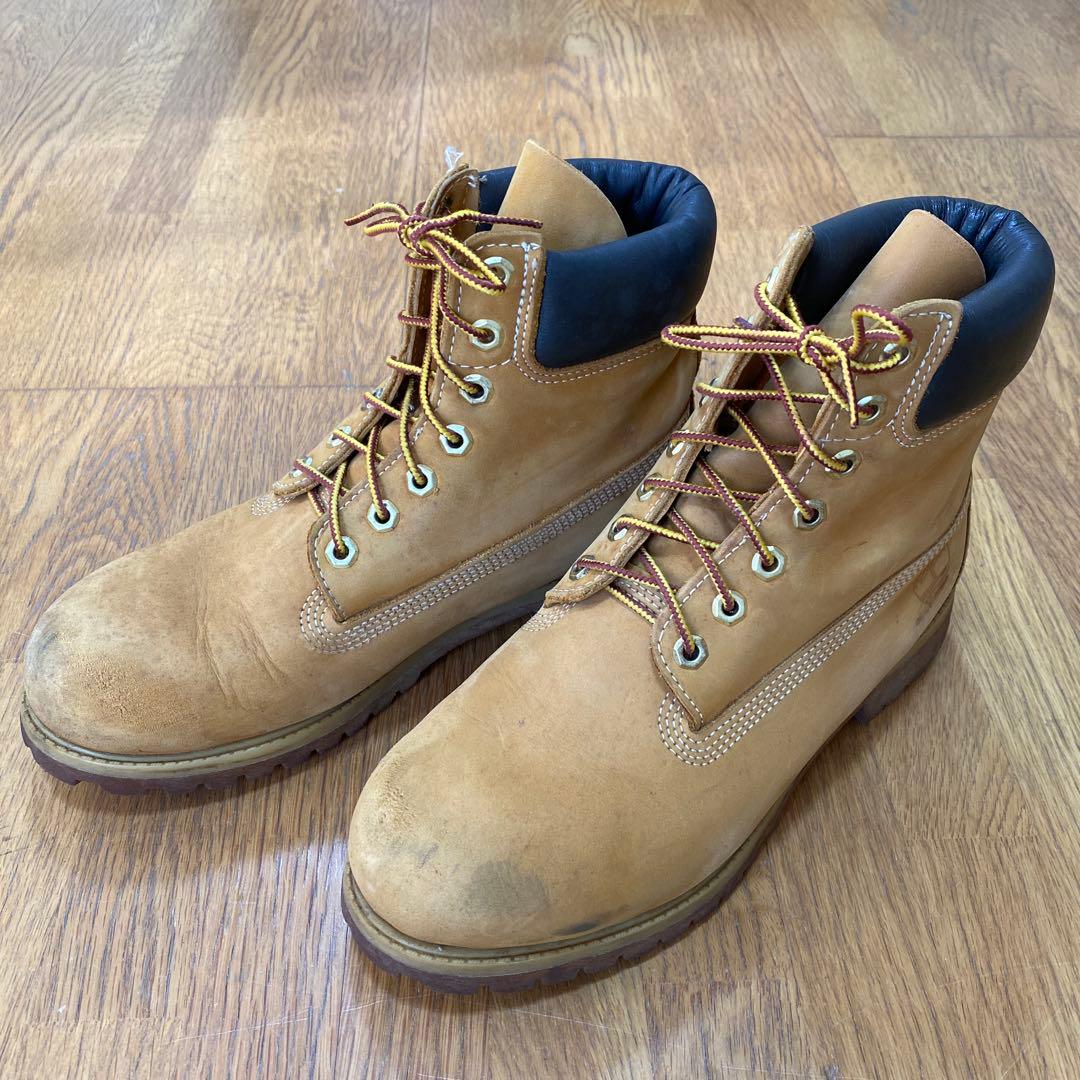 Timberland ブラウンレザー ワークブーツ