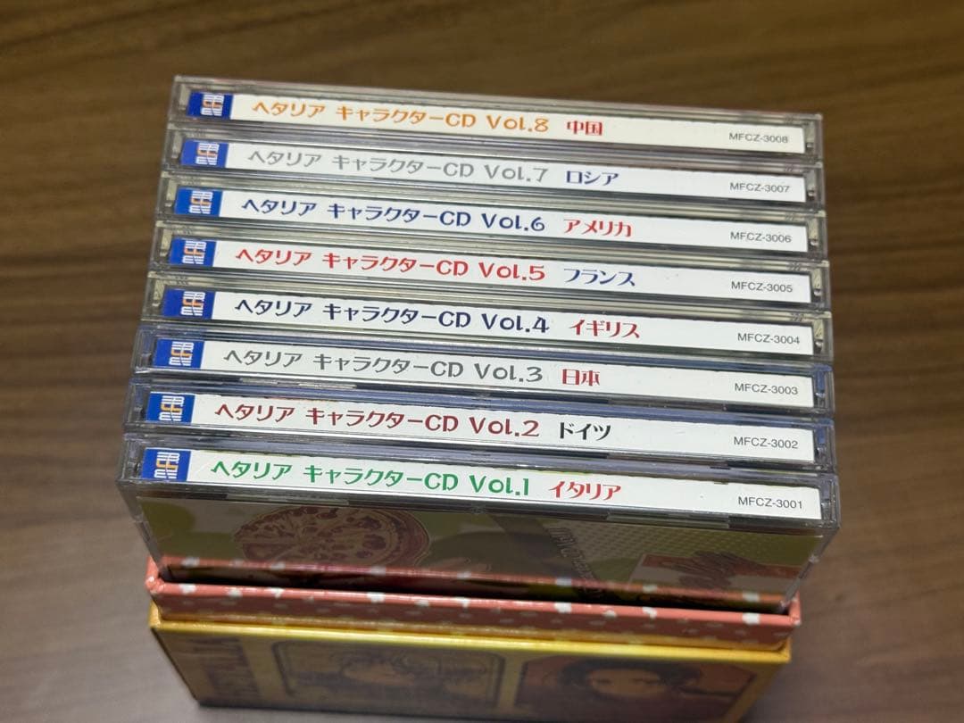 「ヘタリア Axis Powers」キャラクターCD Vol.1～8 Box付き