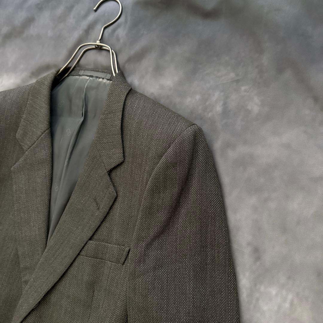 オールド　ディオール セットアップ　シングル　スーツ　チャコールグレー　y2k