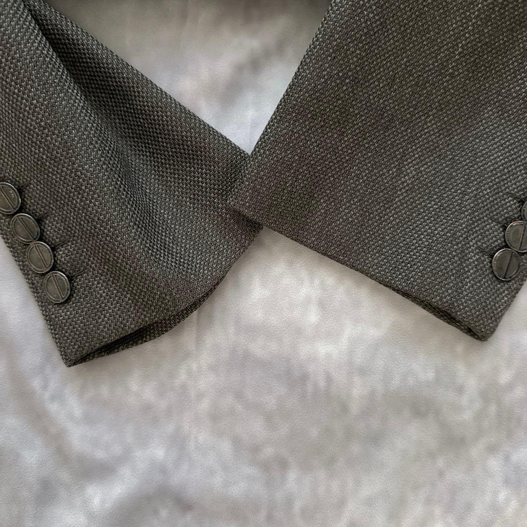 オールド　ディオール セットアップ　シングル　スーツ　チャコールグレー　y2k