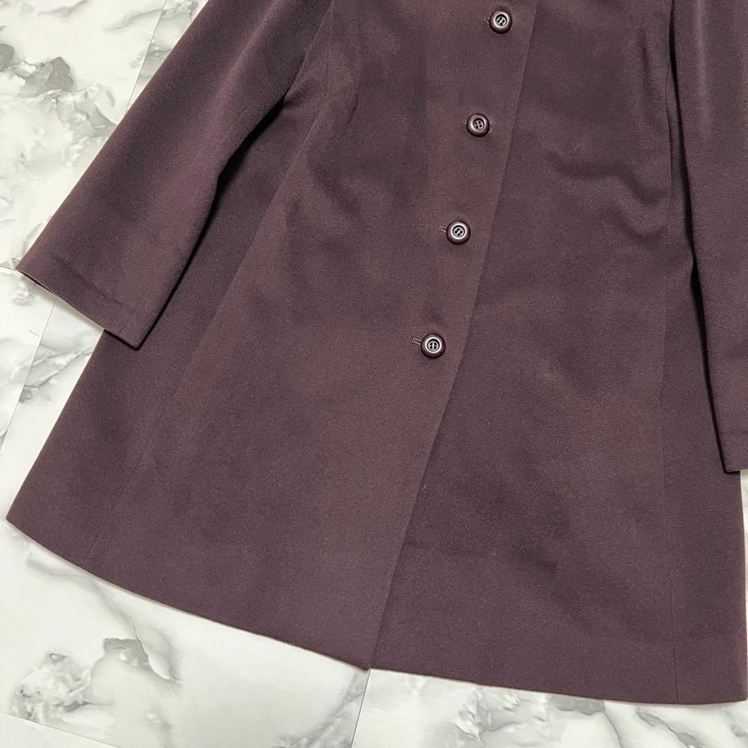 【美品】レリアン　ロロピアーナ　カシミヤ100% 大きいサイズ 13＋ ボルドー