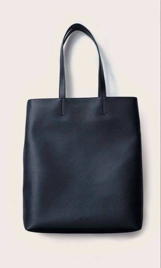 ソージュ　ヴィーガンレザーマチ付　トートバッグ