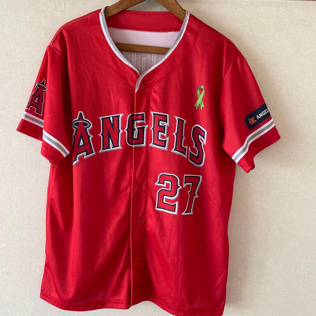 MLB メジャーリーグ野球エンジェルス27番トラウト　ユニホーム ロサンゼルス