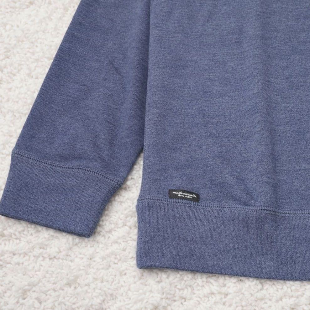 マドモアゼルノンノン【新品未使用】スーピマ裏毛　ロゴ刺繍 スウェット カットソー