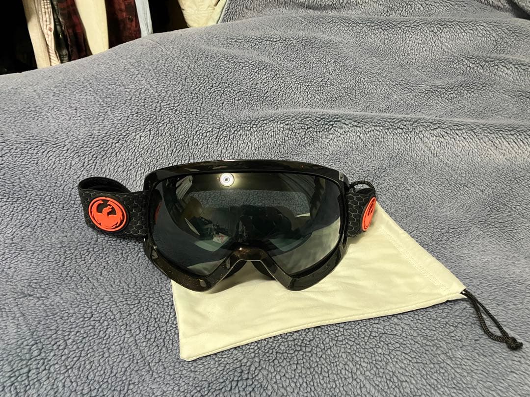 【レンズ新品】Dragon D3 ゴーグル　曲面レンズ 純正袋付