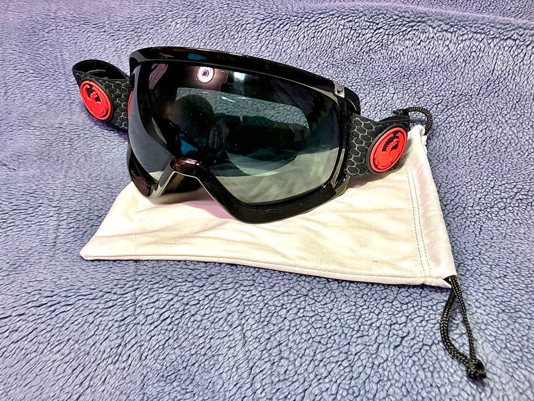 【レンズ新品】Dragon D3 ゴーグル　曲面レンズ 純正袋付