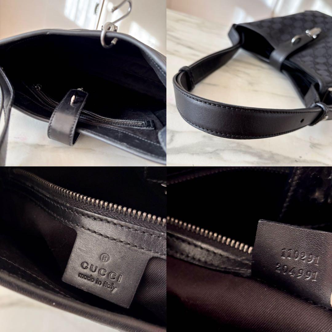 極美品 GUCCI グッチ ニュージャッキー レザートートバッグ