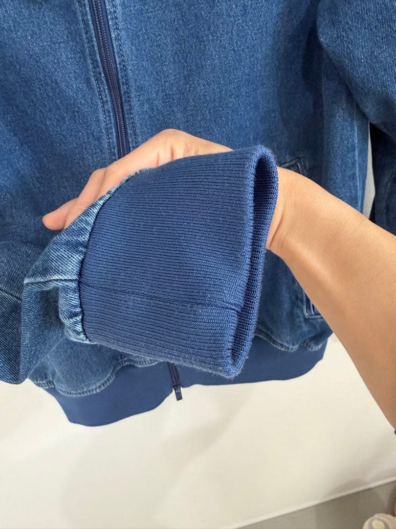 adidas デニム ファイヤーバード トラックトップ ミディアムブルー 美品