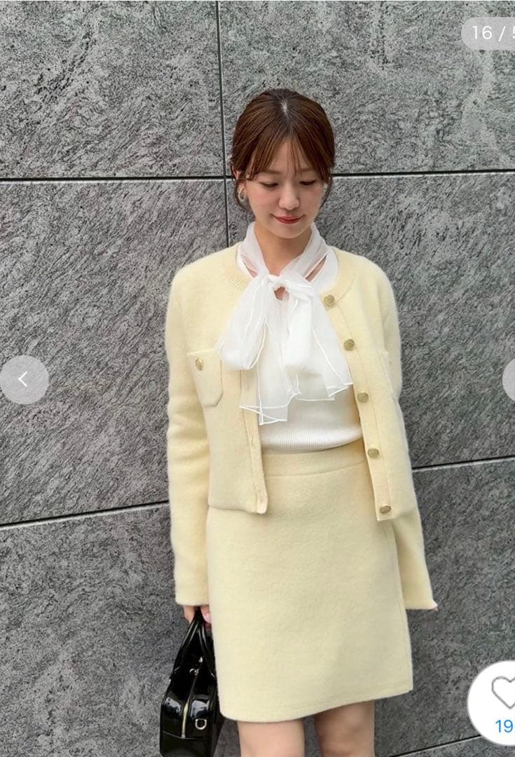 完売色♥️新品タグ付き✨ SNIDEL フォックスニットジャケット