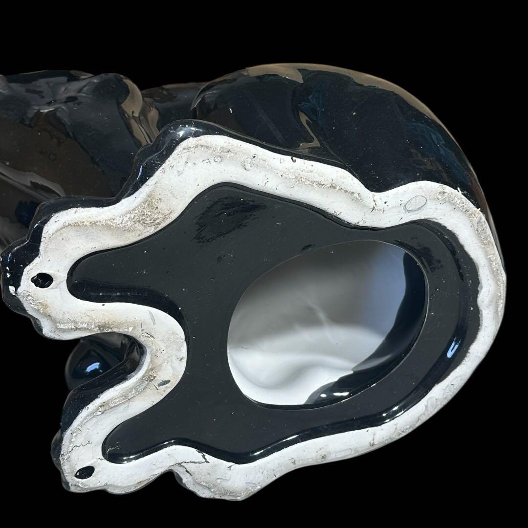 ヴィンテージ イタリア製 黒豹 縁起物 特大 セラミック オブジェ 定価数十万