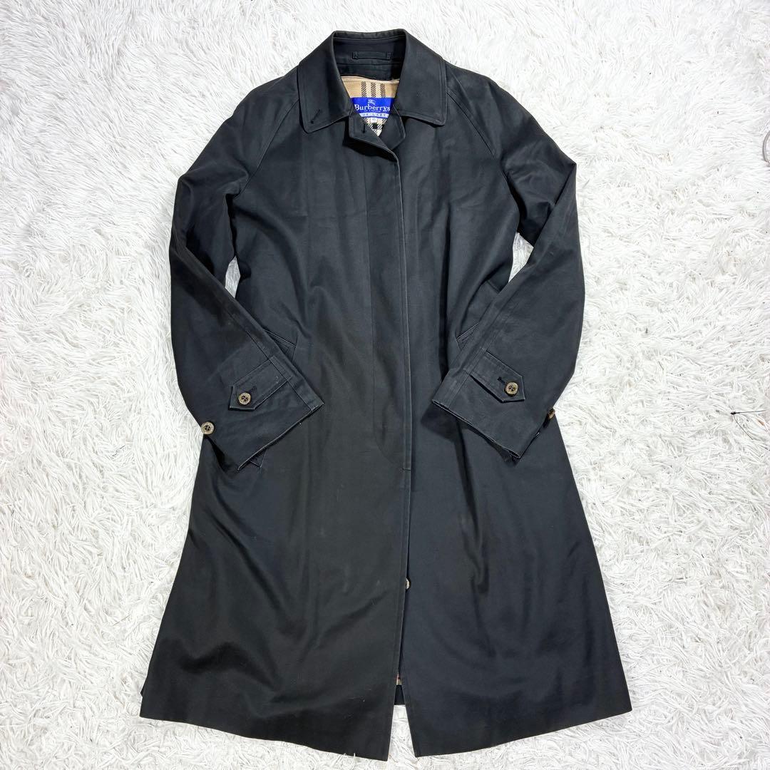 バーバリーブルーレーベル ステンカラー コート ノバチェック インナー付 L