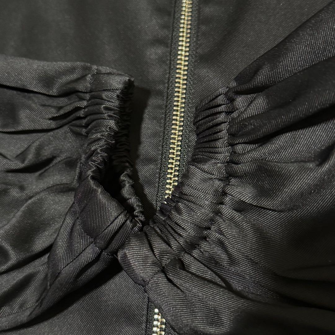 未使用 ルネ フーディー コート ブルゾン ショート フード 36黒 ジャケット