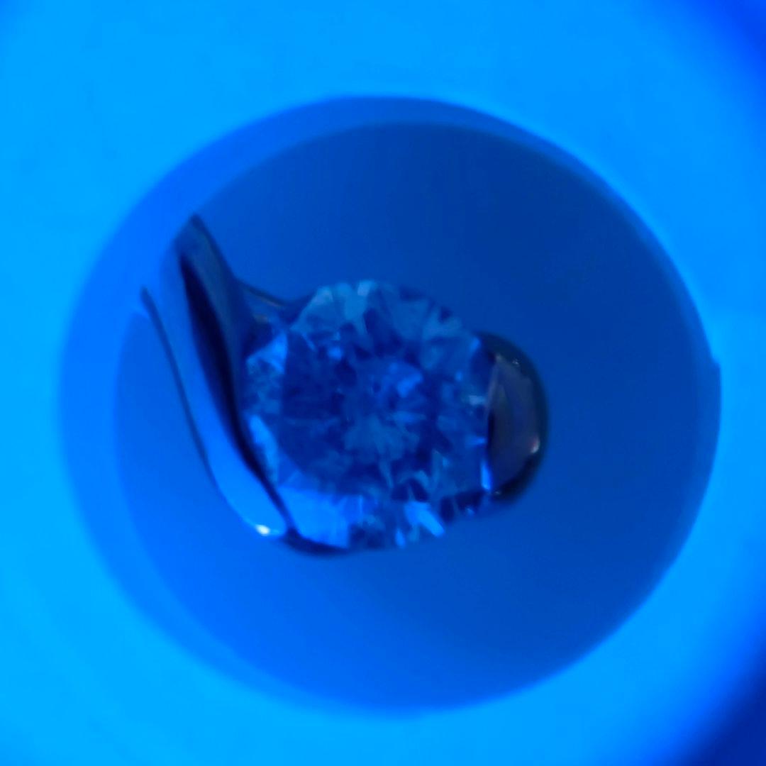 プラチナ　ダイヤモンド　約 0.4ct　1粒　しずく　ドロップ　ネックレス