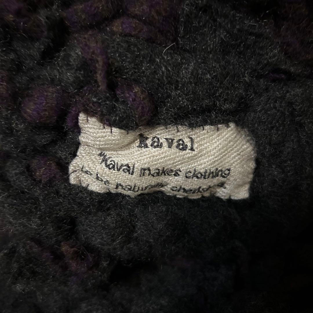 kaval 大判ハンドメイドカシミヤマフラー スカーフ