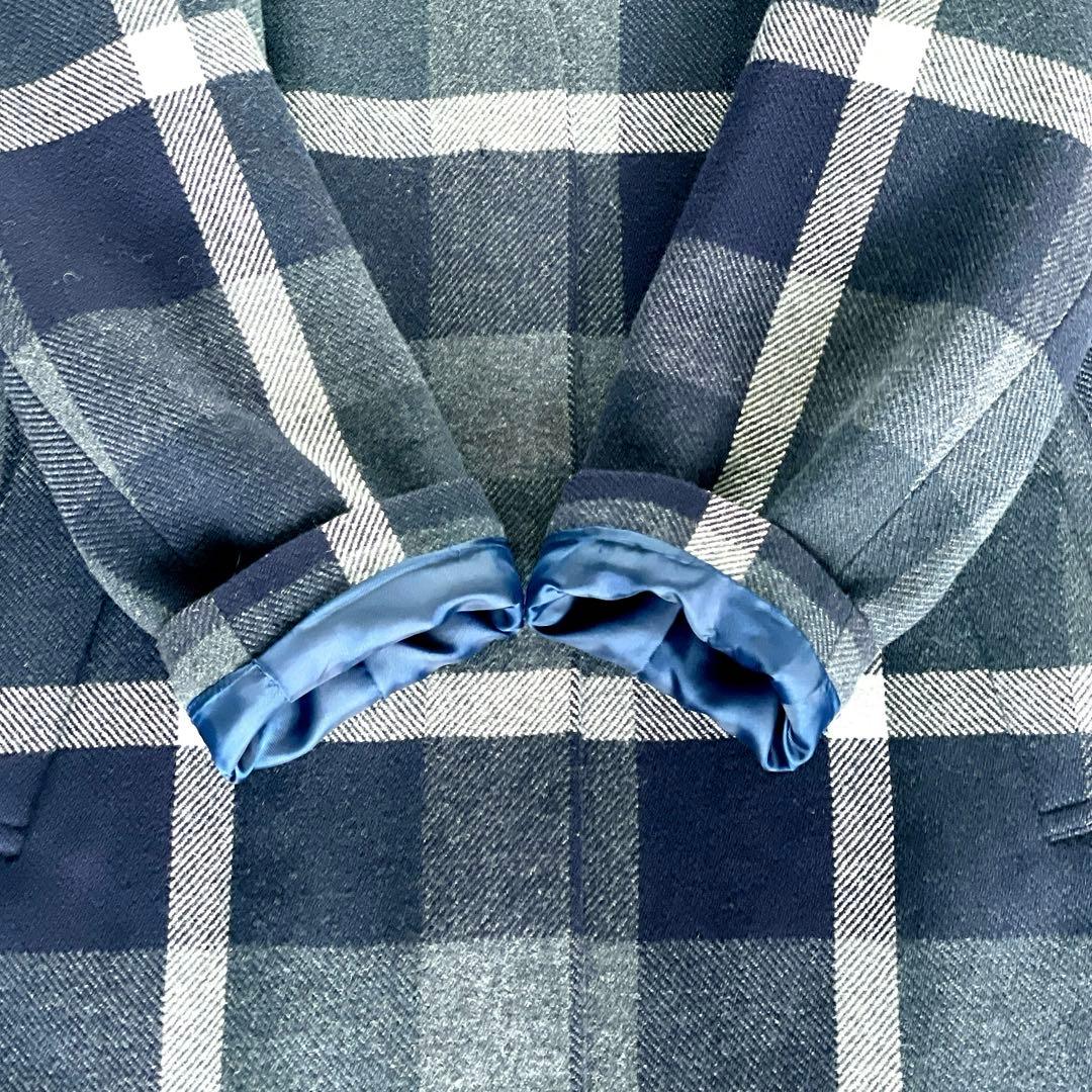 希少✨【ブルーレーベルクレストブリッジ】クレストブリッジチェックツイードコート