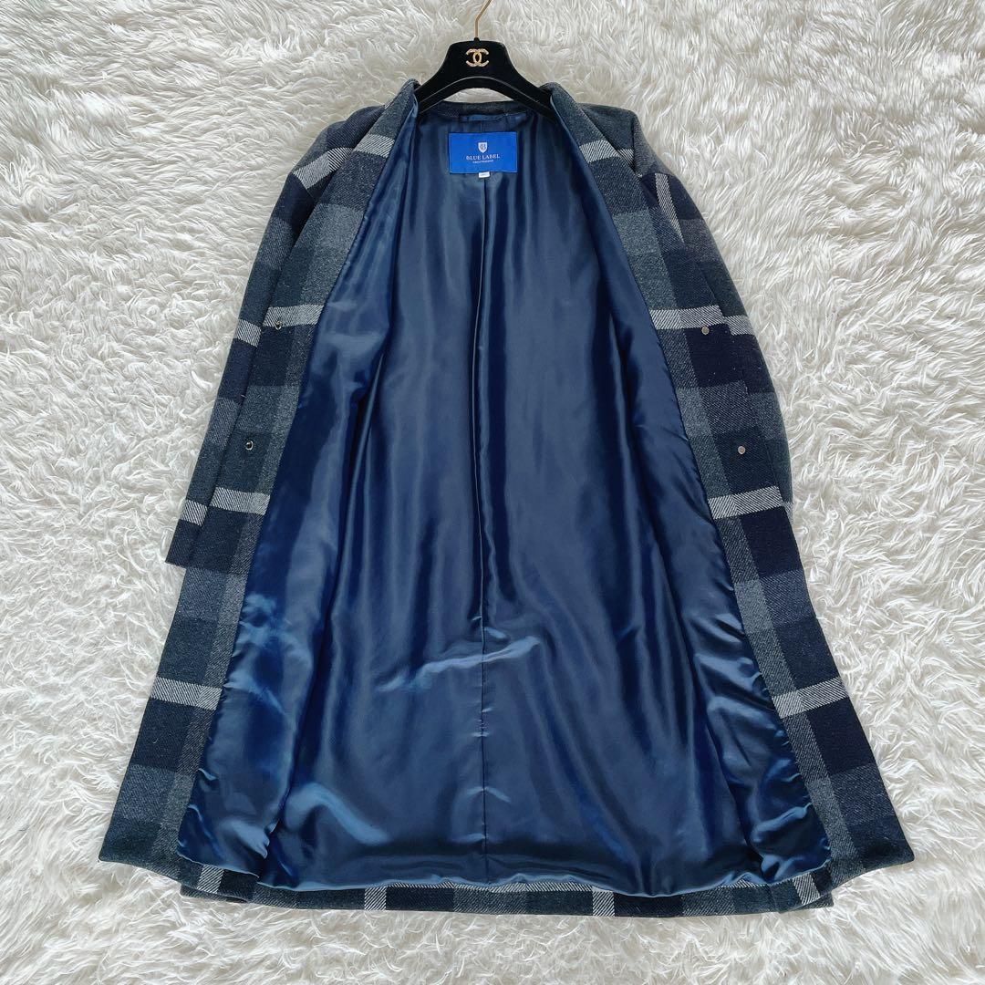 希少✨【ブルーレーベルクレストブリッジ】クレストブリッジチェックツイードコート