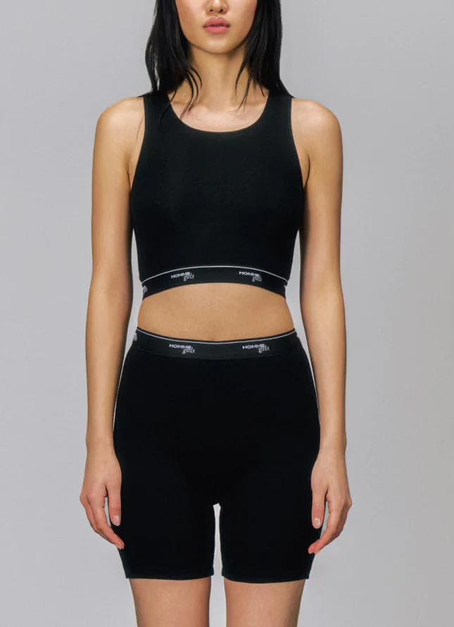 2点セット HOMME girls LOGO タンクトップ バイカー ショーツ
