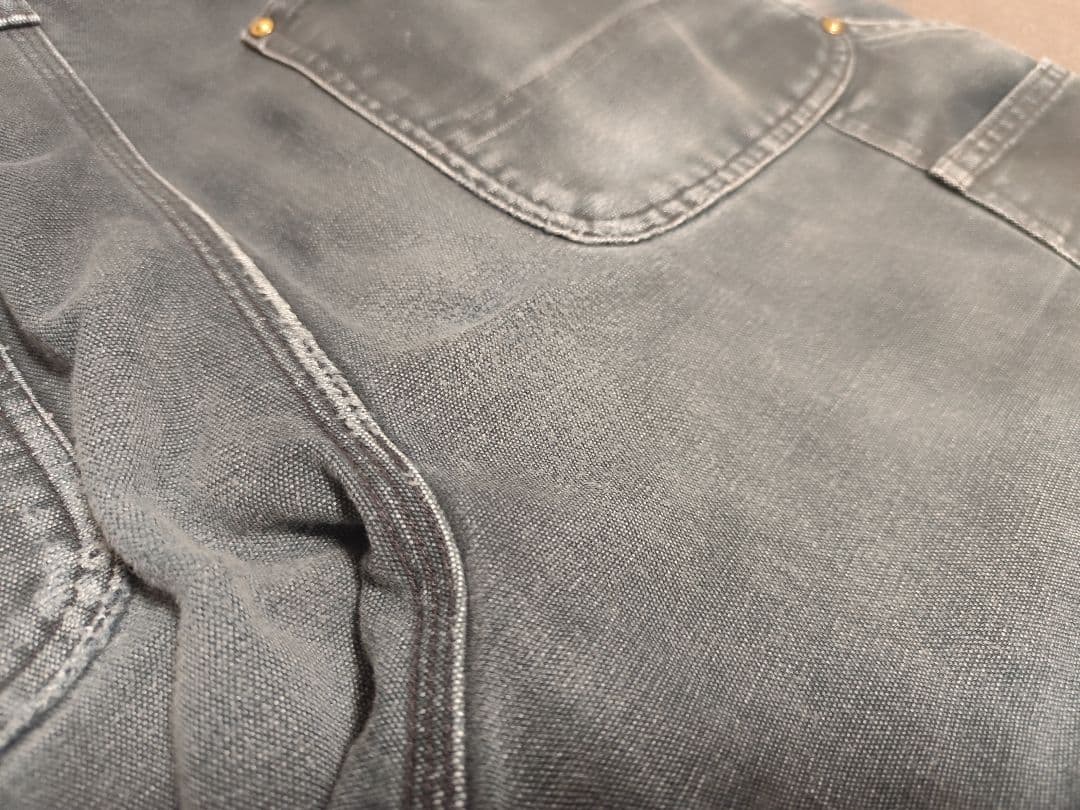 神フェード carhartt ダブルニーペインターパンツ B01 BLK 　34