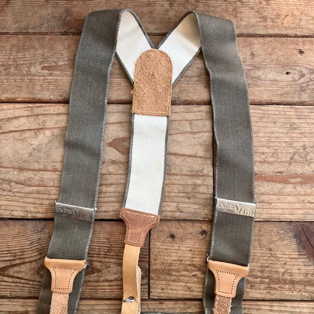 EXTRA STARK サスペンダー付 パンツ 東ドイツ軍 ミリタリー パンツ