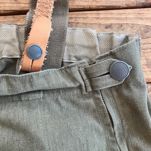 EXTRA STARK サスペンダー付 パンツ 東ドイツ軍 ミリタリー パンツ