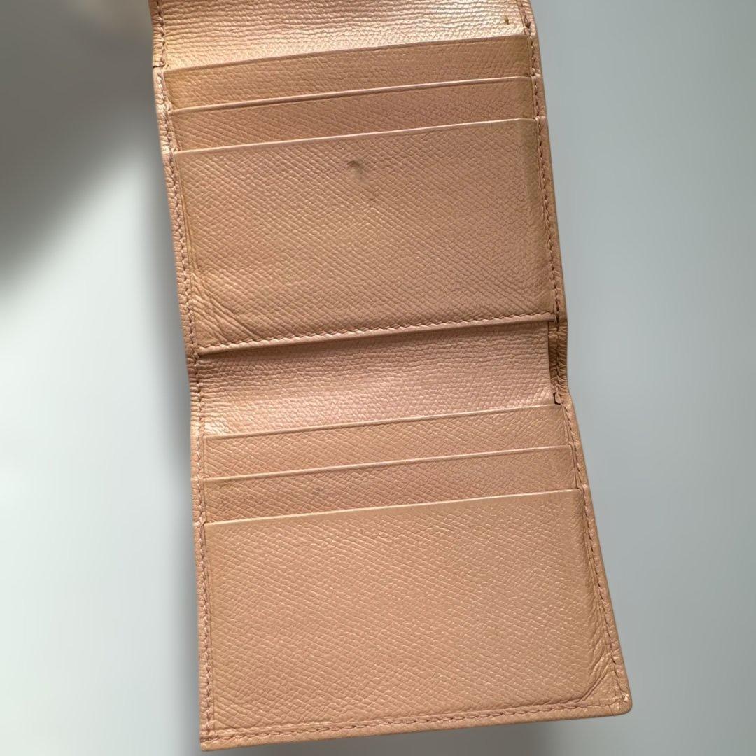 CHANEL　シャネル　W1　ココマーク　三つ折り　財布　キャビアスキン　ピンク