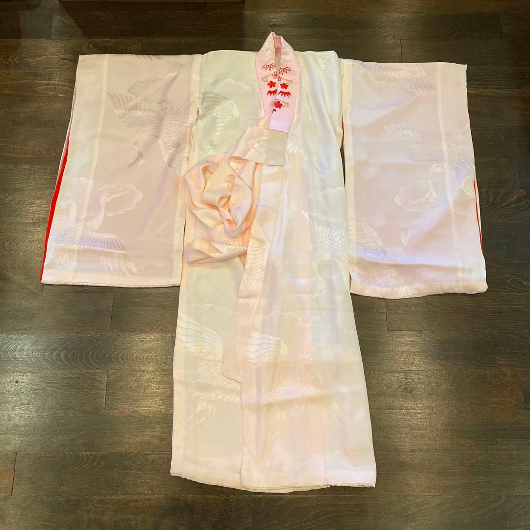 アンティーク 七五三 三歳〜五歳 約100サイズ 桃色 四君子紋