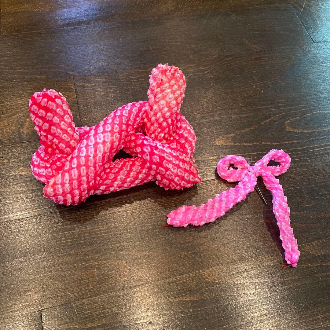 アンティーク 七五三 三歳〜五歳 約100サイズ 桃色 四君子紋