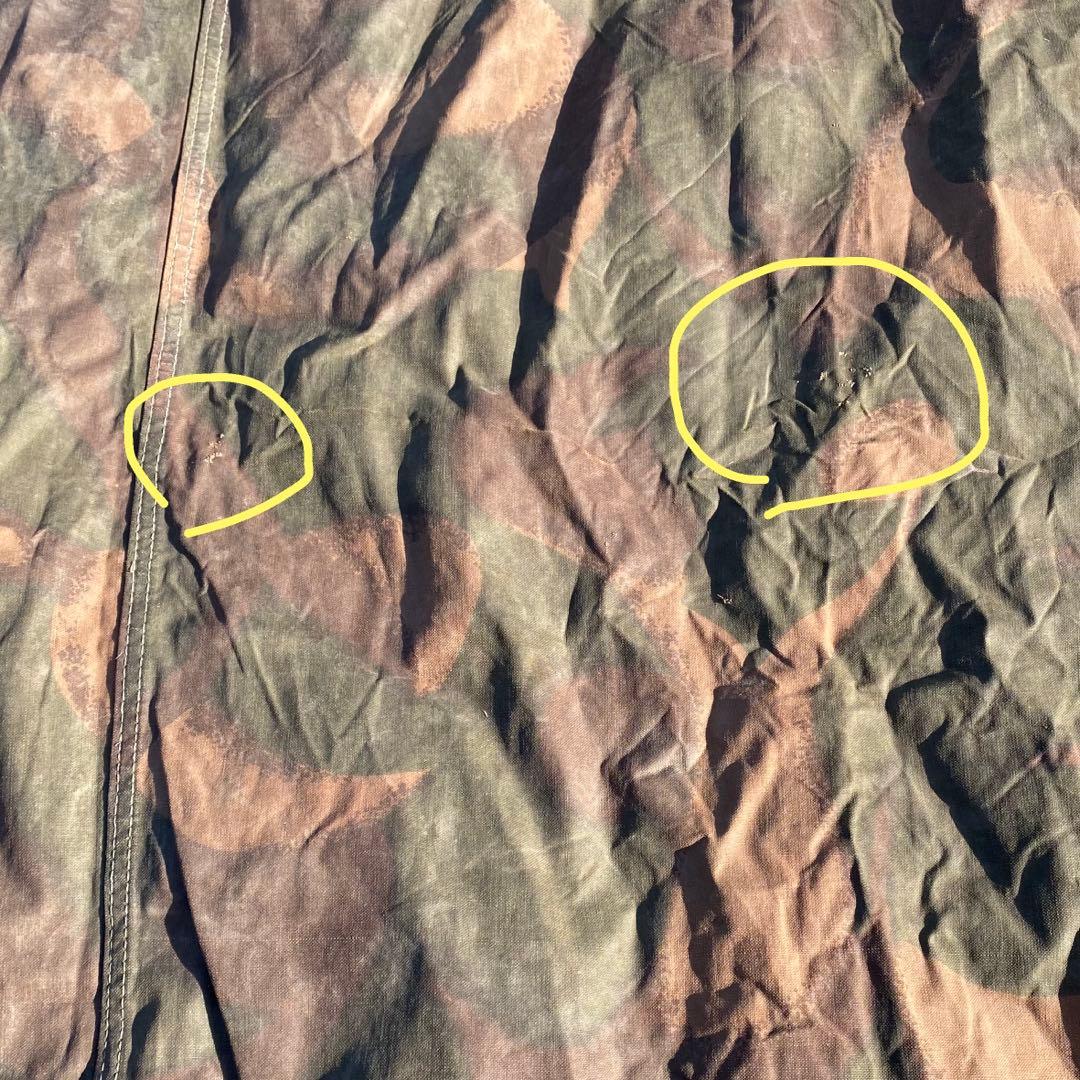 ハンガリー軍幕②　ポンチョ　２枚　ポール・ペグセット　 ワンポールテント