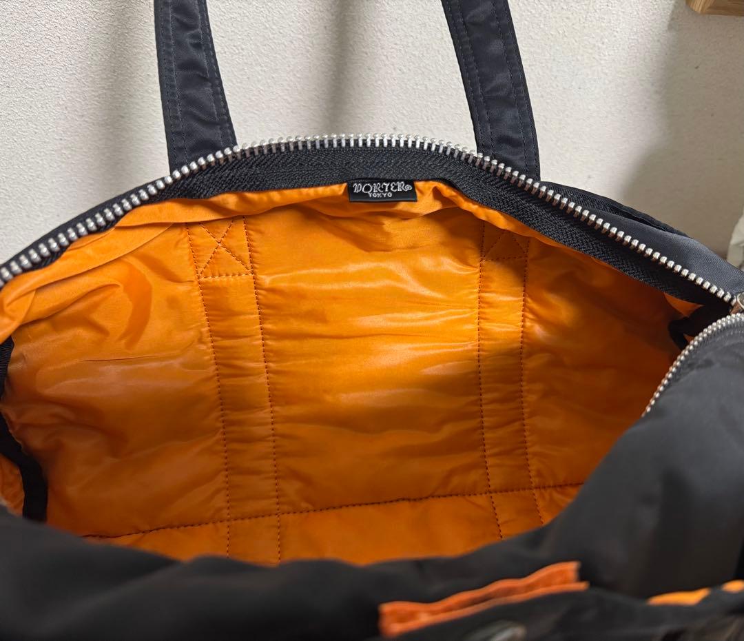 美品PORTER タンカーブラック ドラムバッグ